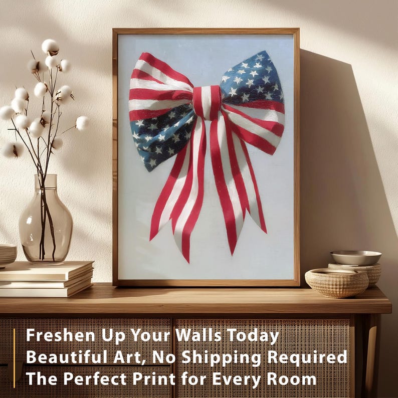 Independence Day Wall Art Set of 9 Print 4th of July Printable Vintage ...