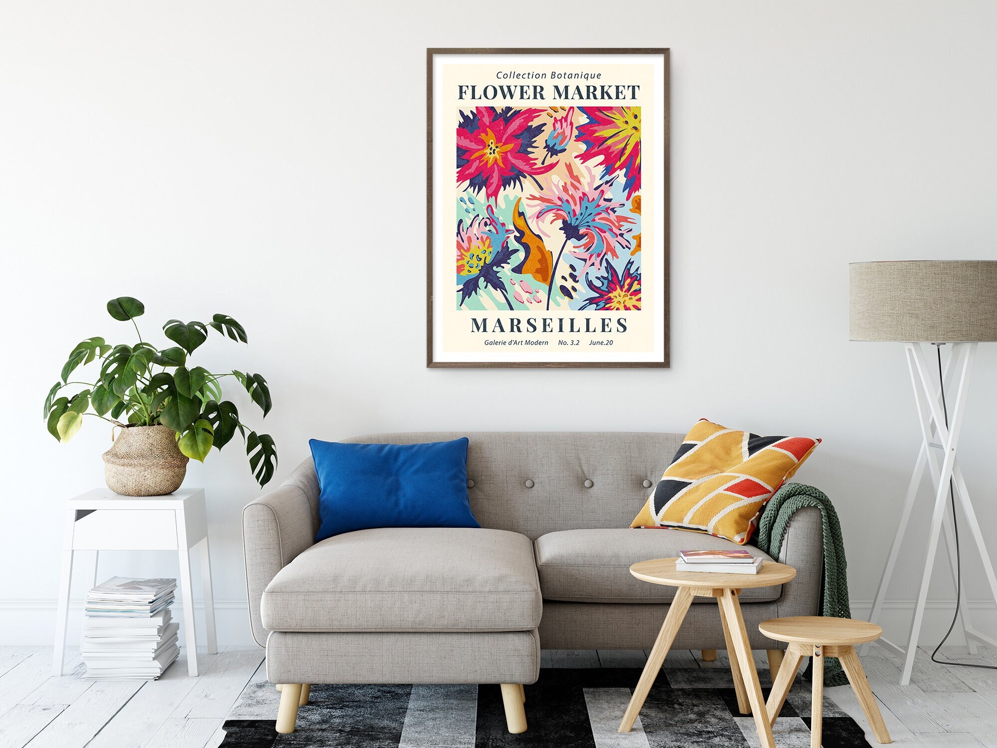 Flower Market Print Gallery Wall Art Botanical Print Floral - Etsy