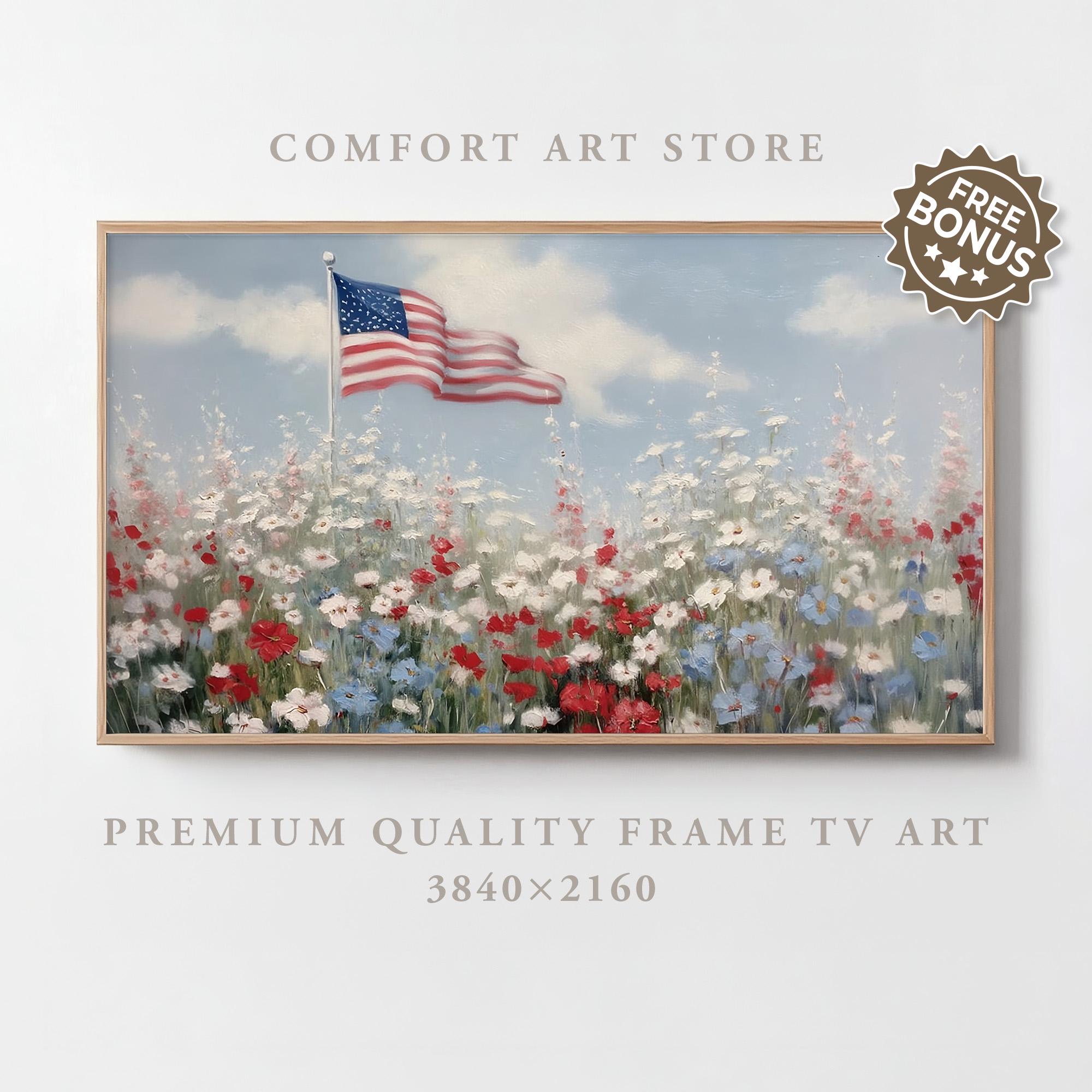 Independence Day Frame TV Art Samsung Frame TV 4th of July Print 