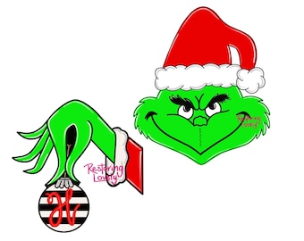 Grinch Door Hanger - Etsy