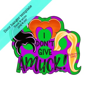 Template, Halloween door hanger template, witch sisters template, three witches template, diy door hanger