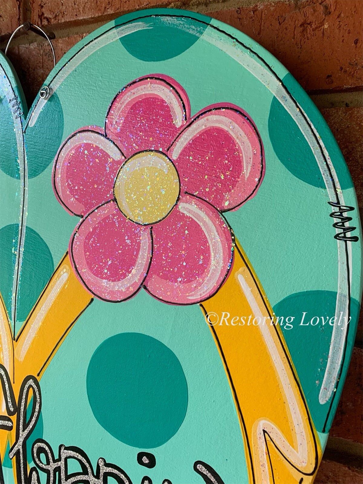 Flip Flop Summer Door Hanger, Hand-painted Wood Sign - Etsy