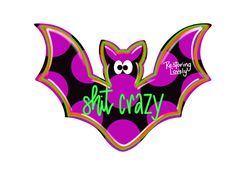 Template Halloween door hanger template Bat door hanger Etsy