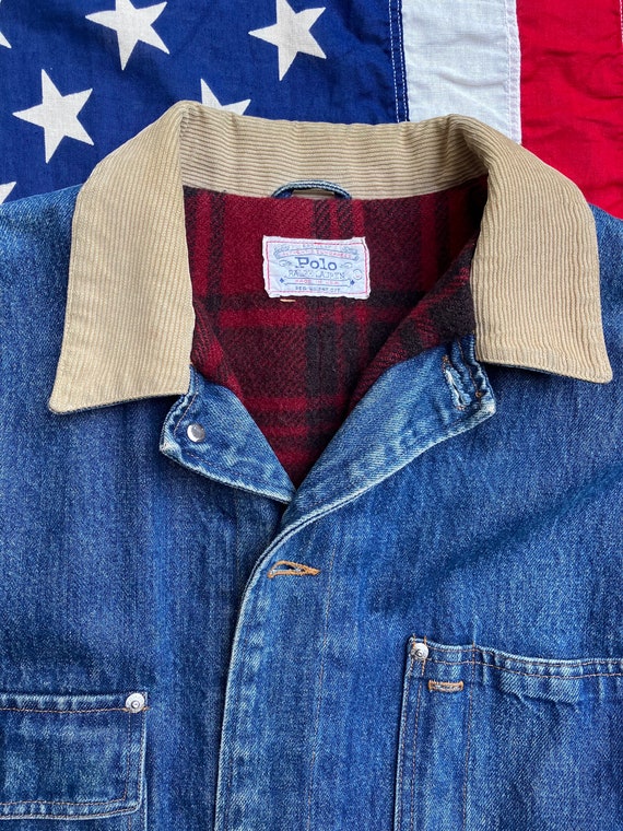 Size L Vintage Polo Ralph Lauren | Blue Denim | Chore Jacket Size L Vintage Polo Ralph Lauren | Blue Denim | Chore Jacket