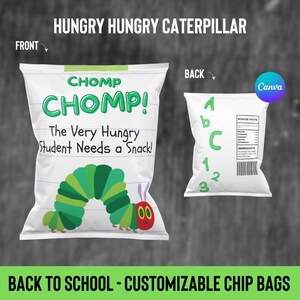 Back-to-School Chip Bag | Printable Snack Wrapper | Custom Digital File | First Day of School Snacks/Treats