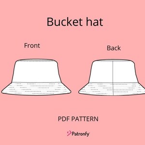 PDF Bucket Hat Sewing Pattern Bucket Hat PDF Sewing Pattern Digital ...