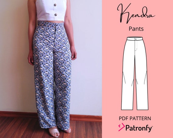 Kendra Pants PDF Sewing Pattern Pants Digital Pattern 6 - Etsy
