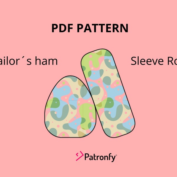 Tailors Ham and Sleeve Roll | PDF Sewing pattern | Tailors Ham pattern | Instant download A4, US letter