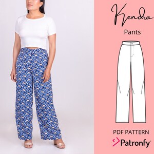 Kendra Pants PDF Sewing Pattern Pants Digital Pattern 6 - Etsy