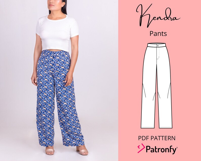 Kendra Pants PDF Sewing Pattern Pants Digital Pattern 6 - Etsy