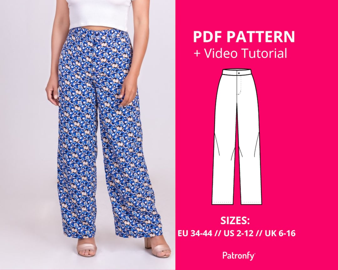 Kendra Pants PDF Sewing Pattern Pants Digital Pattern 6 - Etsy