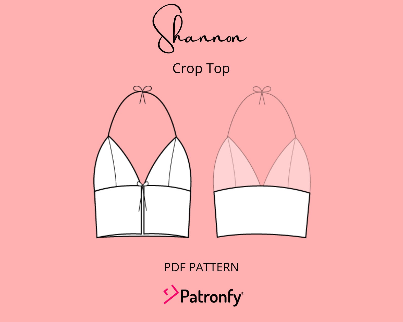Summer Crop Top PDF Sewing Pattern Graphic by shevonfer68 · Creative Fabrica