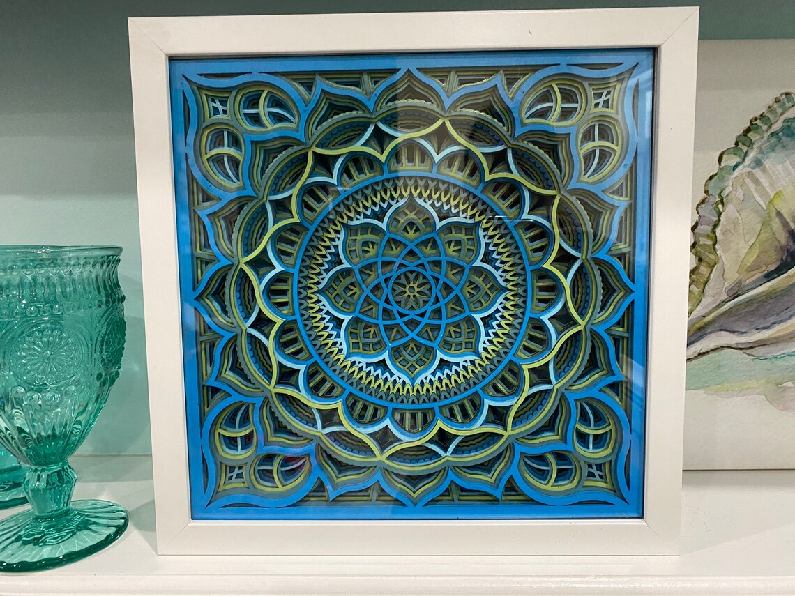 Free Free Layered Mandala Shadow Box 662 SVG PNG EPS DXF File