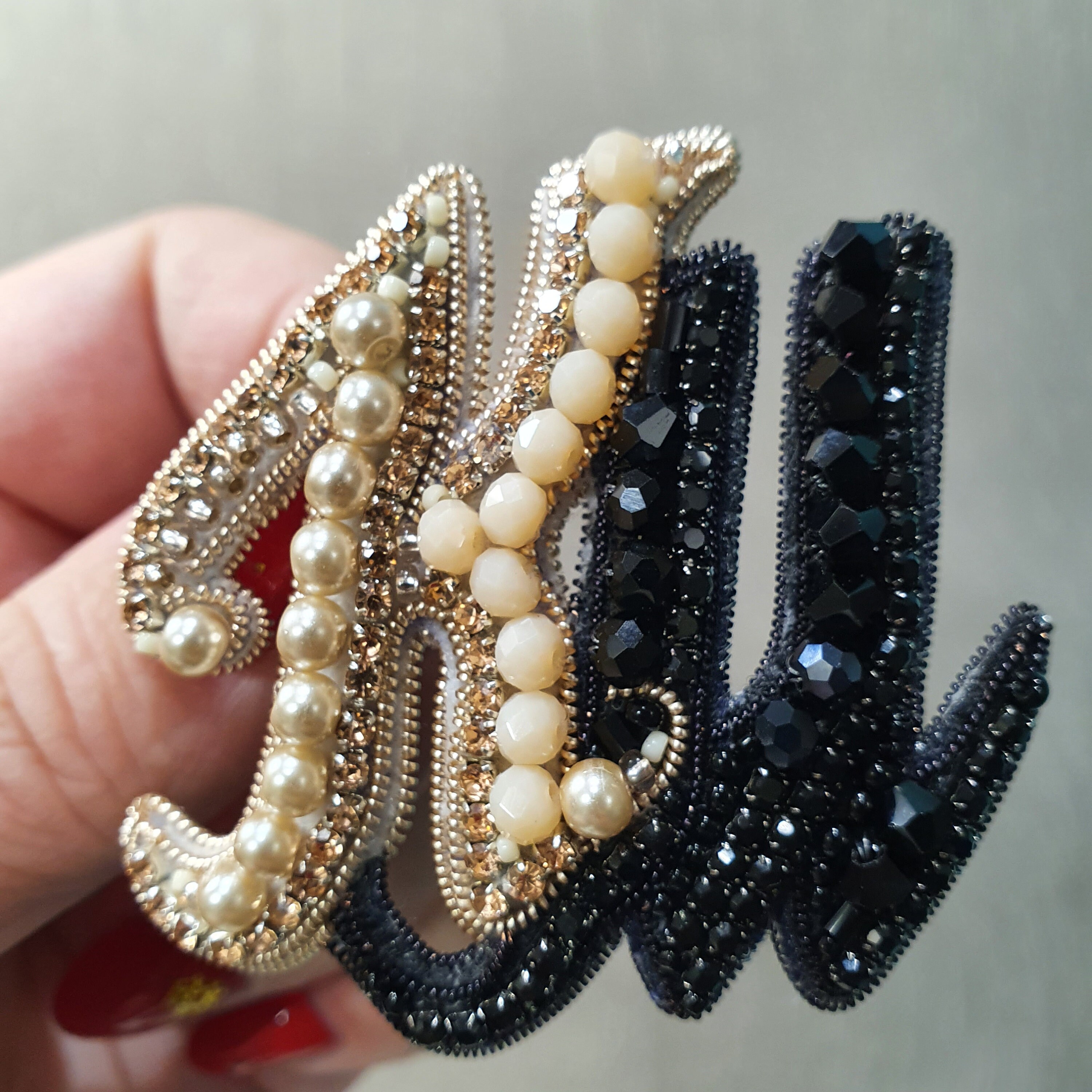 Letter brooch pin bead initial. Custom Brooch. Dainty elegant Etsy