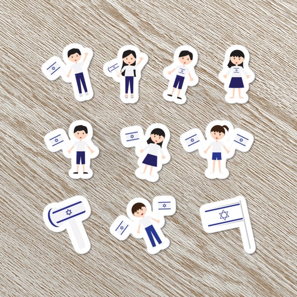 Israeli Flag Stickers - Etsy