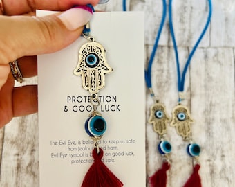 Car Mirror Hanging , Car rear view mirror charm, glass evil eye bead, evil eye charm, blue evil eye, Turkish Evil Eye Car Charm Amulet