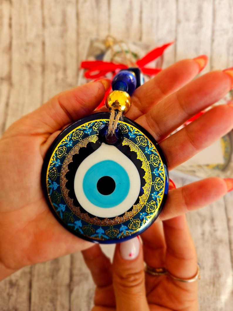 Evil Eye Wall Hanging, House Protection, Home Decor, New Home Gift Idea, Home Protection, Good Luck, Protection Charm, Gift for Home image 4