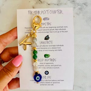 PERSONALISED New Chapter,Crystals for Next Chapter,Personalized Keychain,New Beginning,new school,new home,new job,christmas gift