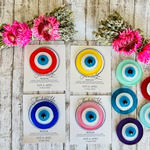 100 Pcs Evil Eye Wedding Favors for Guests, Wedding Gift for Guests, Evil Eye Magnet, Baby Shower Gift, Bridal Party Favor, Wedding