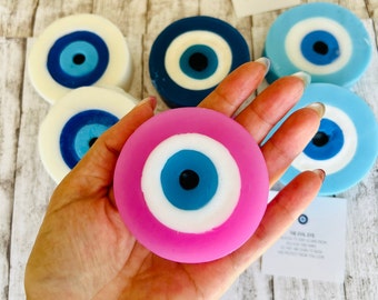 Soap, Evil Eye Soap, Energy Cleansing, Protection, Bulk Soap, Wedding Favors for Guests