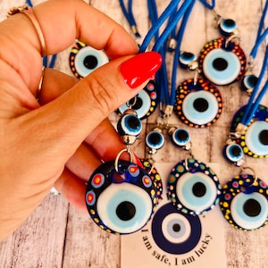 Evi Eye Car Charm Amulet, Car rear view mirror, Evil eye charm, blue evil eye, Turkish Evil Eye