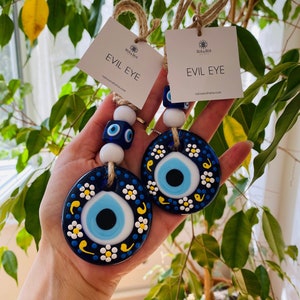 Evil Eye Wall Hanging, House Protection Charm,  Home Decor, Home Gift Idea, House Decoration, New Home Gift, Home Protection, Evil Eye Decor