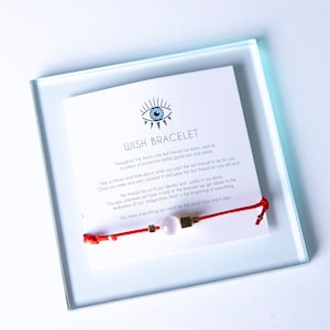 Braccialetto New Beginnings, Braccialetto Selenite, Braccialetto Cordino Rosso, Braccialetto Desiderio, Regalo New Beginnings
