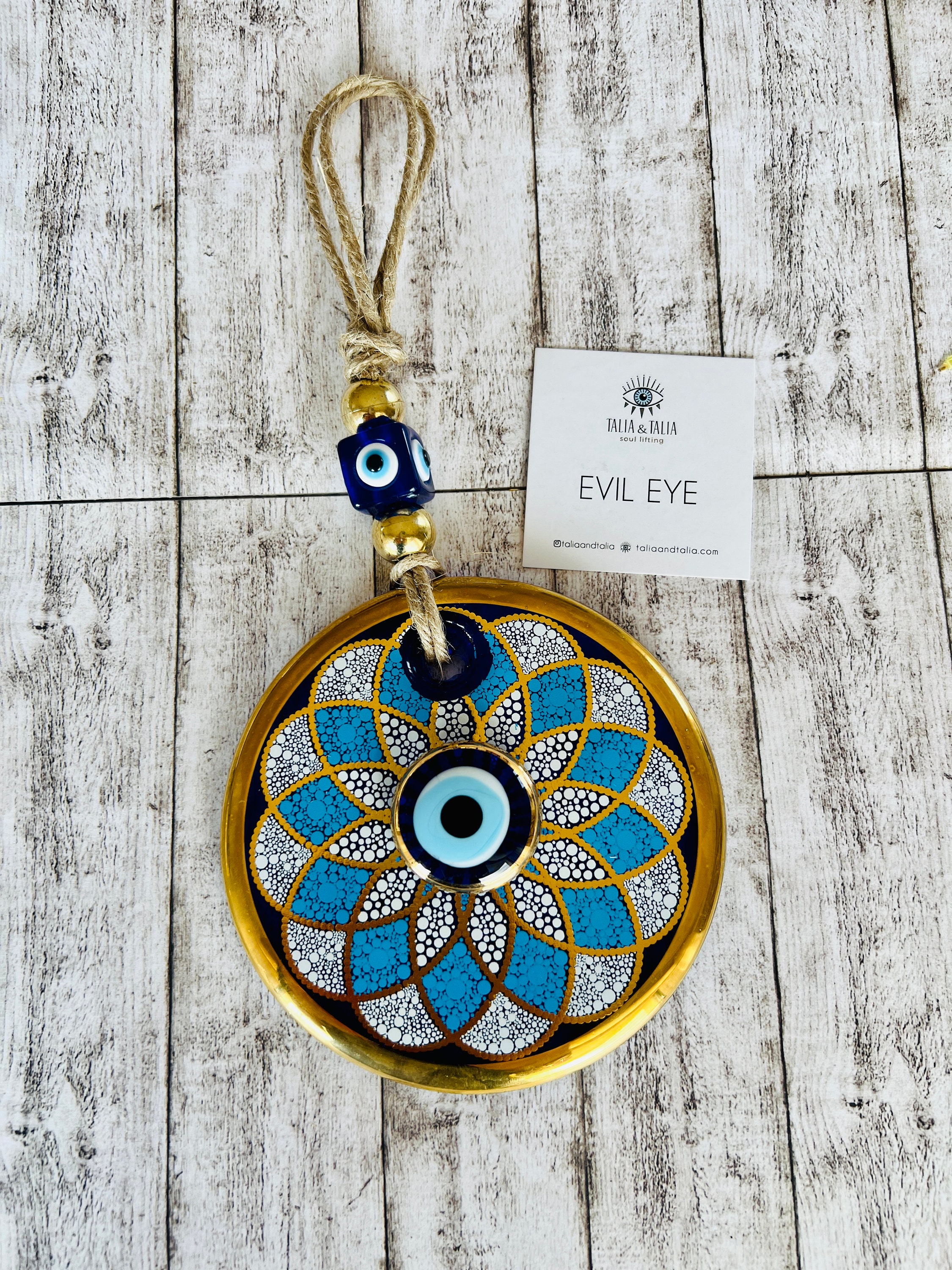 Evil Eye Wall Hanging, House Protection, Home Decor, New Home Gift Idea, Home Protection, Good Luck, Protection Charm, Baby Shower Gift