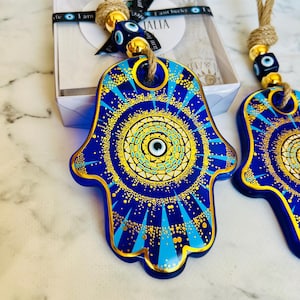 Hamsa Hand Evil Eye Wall Hanging: Feng Shui Home Decor