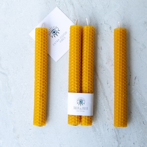 100% Pure Beeswax Candle,Hand Rolled,Beautiful Gift,Unscented Candle,Anti Alergic Candle,Perfect Gift for Someone,Honey Candle,Christmas