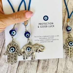 Car Mirror Hanging , Car rear view mirror charm, glass evil eye bead, evil eye charm, Turkish Evil Eye Car Charm Amulet, Christmas Gift