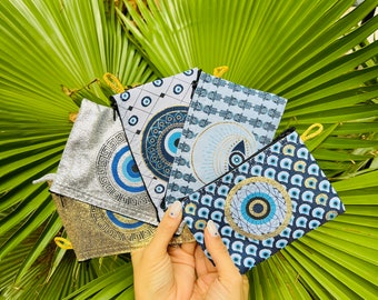 Evil Eye Bags, Purses, Coin Purse, Handbag, Gift for Her, Gift for Mom, Gift for Bff