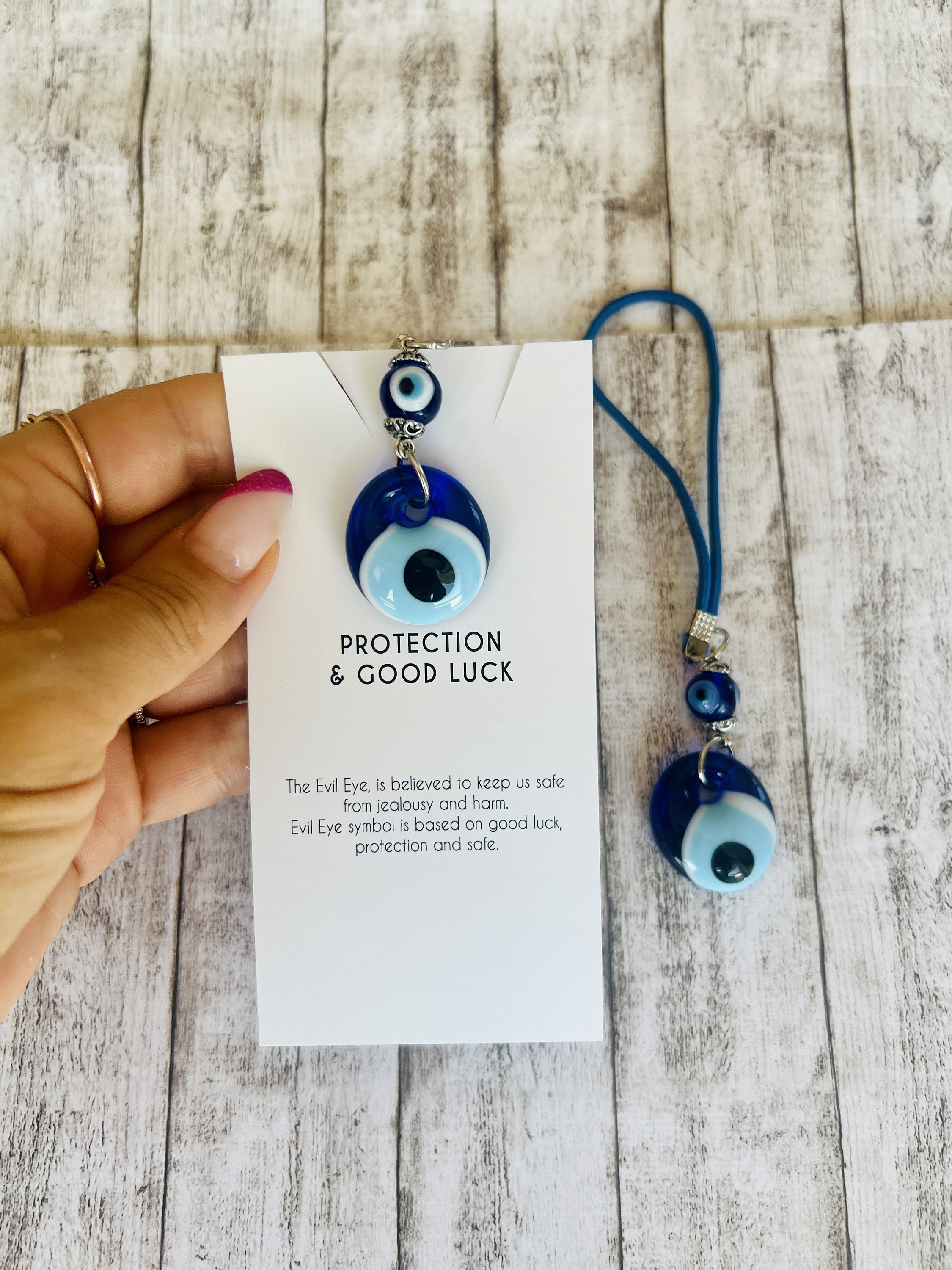 Car Charm Amulet, Car rear view mirror charm, glass evil eye bead, evil eye charm, blue evil eye, turkish Evil Eye Car Charm Amulet