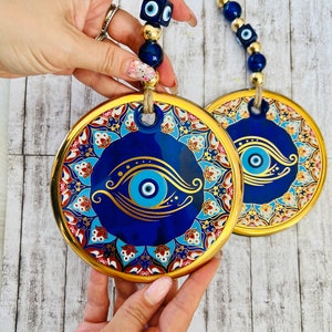 Evil Eye Wall Hanging, Ra Eye Wall Decor House Protection, Home Decor, New Home Gift Idea, Home Protection, Good Luck, Protection Charm