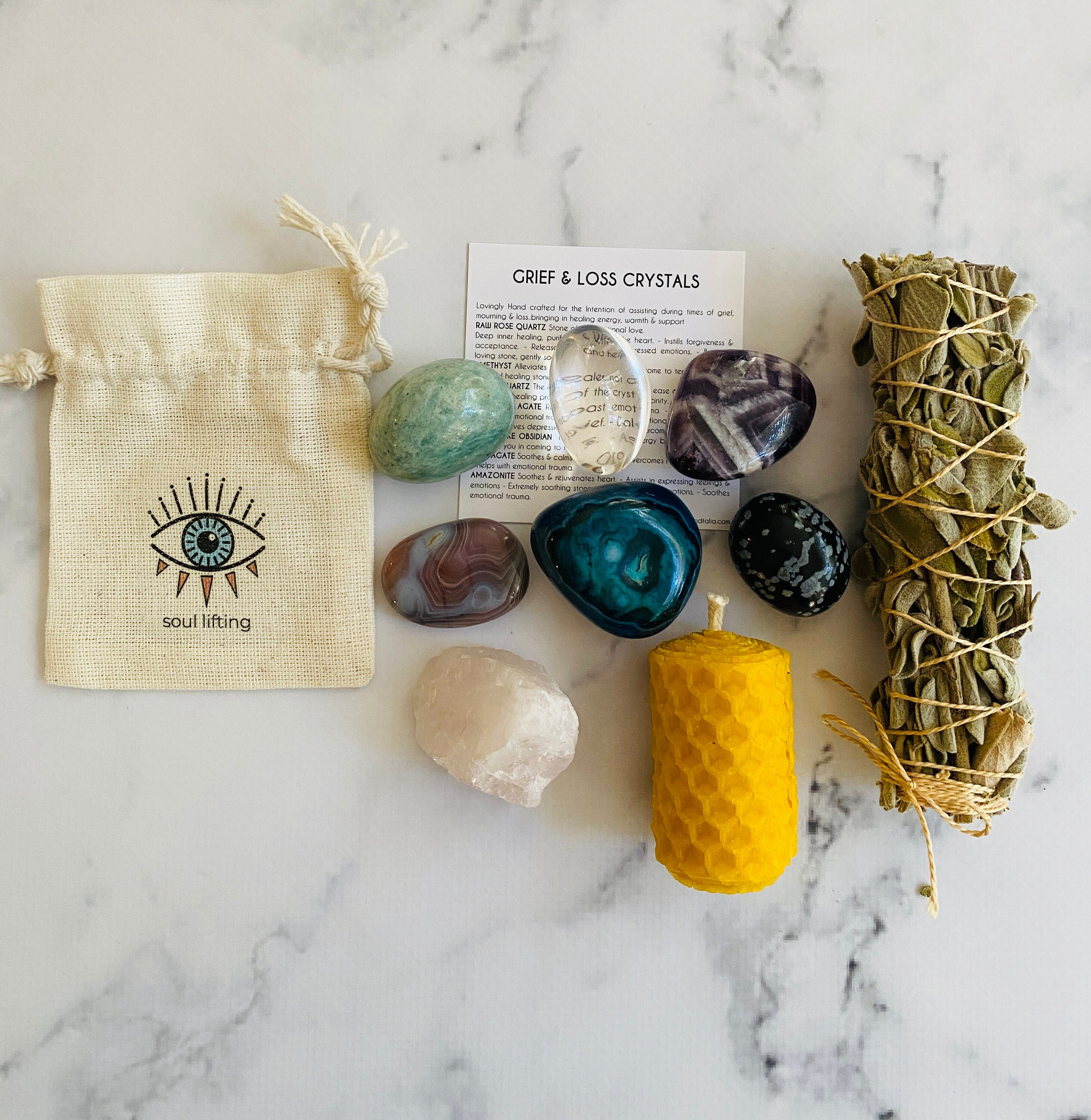 Grief Loss and Mourning Crystal Kit Crystals for Grief and Etsy