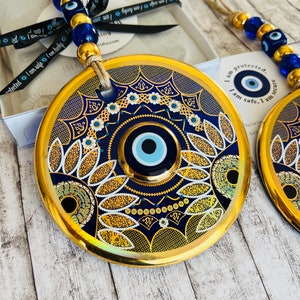 Evil Eye Wall Hanging, House Protection, Home Decor, New Home Gift Idea, Home Protection, Good Luck, Protection Charm, Baby Shower Gift,