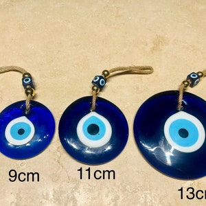 Evil Eye Wall Hanging,Glass Evil Eye Wall Charm,Home Decor, Home Gift Idea, House Protection, Turkish Evil Eye, Evil Eye Home Decor,Evil Eye image 9