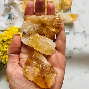 Raw Citrine Crystal -  Citrine Stone - Raw Citrine Stone - Healing Crystals and Stones