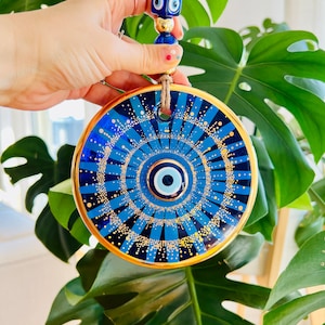 Evil Eye Wall Hanging, House Protection, Home Decor, New Home Gift Idea, Home Protection, Good Luck, Protection Charm, Baby Shower Gift