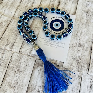 Car Charm Amulet, Car rear view mirror charm, evil eye bead, evil eye charm, blue evil eye, turkish Evil Eye Car Charm Amulet, New Car Gift