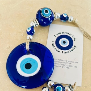 Evil Eye Wall Hanging, House Protection, Home Decor, New Home Gift Idea, Home Protection, Good Luck, Kids Room Wall Decor