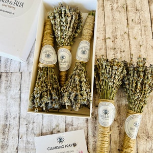 LAVENDER Smudge Stick  /Smoke Cleanse Wand/Incense Cleanser/Smoke Cleansing Wand/Lavender bundle/Sage Bundle/Witch Gift