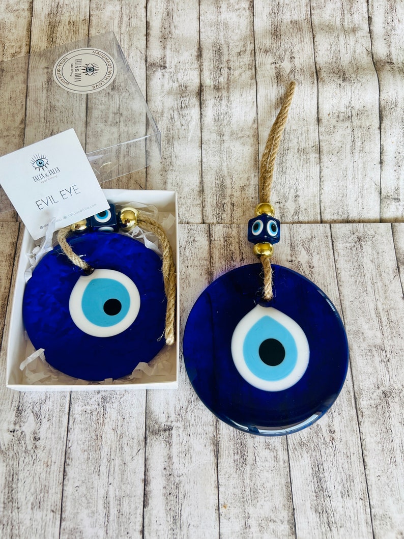 Evil Eye Wall Hanging,Glass Evil Eye Wall Charm,Home Decor, Home Gift Idea, House Protection, Turkish Evil Eye, Evil Eye Home Decor,Evil Eye image 6