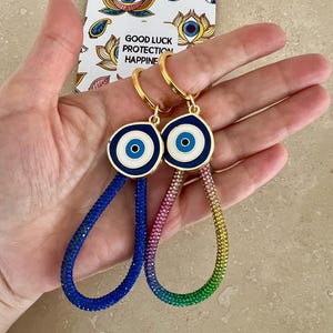 Evil Eye Keychain, Charm Keychain, Gift Ideas, Evil Eye Gift, Bag Charm, New Home Gift, Protection, Car Keychain, Home Keychain, Gift idea