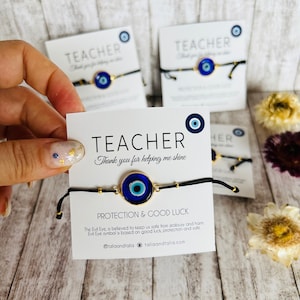 Teacher Gift - Teacher Bracelet - Teacher Present - Crystal Bracelet - Dainty Bracelet - End of Term Gift - Gift Bracelet - Teacher Love
