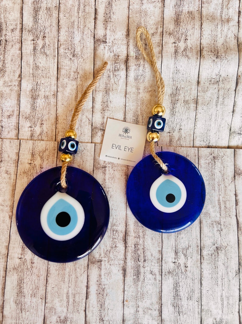 Evil Eye Wall Hanging,Glass Evil Eye Wall Charm,Home Decor, Home Gift Idea, House Protection, Turkish Evil Eye, Evil Eye Home Decor,Evil Eye image 5