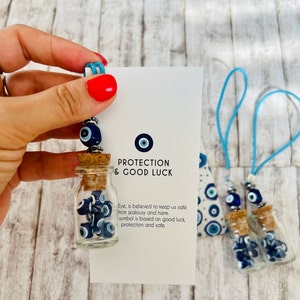 Car Charm Amulet, Car rear view mirror charm, glass evil eye bead, evil eye charm, blue evil eye, turkish Evil Eye Car Charm Amulet