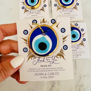 Wedding Favors For Guests, 100 Pcs Evil Eye Wedding Favors, Wedding Gift, Personalized Wedding Gift, Evil Eye Charm, Bridal Shower Favor