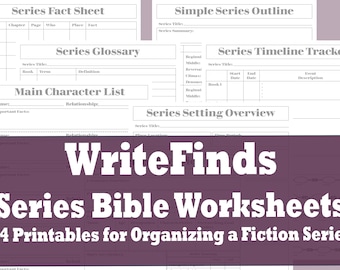 La Biblia de las Series de Ficción: Hojas de Trabajo para la Planificación de Novelas (Descarga Digital)