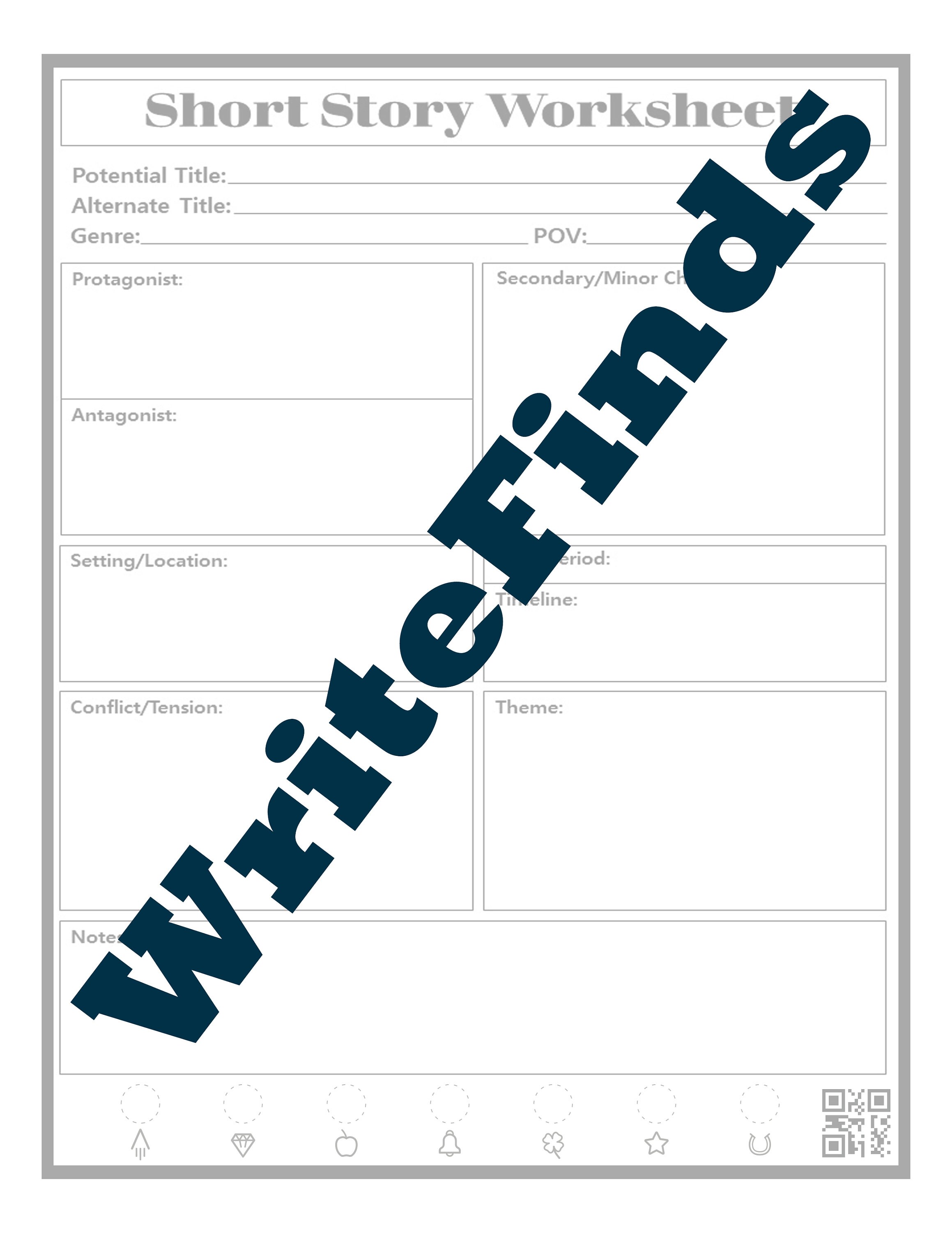 Printable Short Story Worksheet for Rocketbook Notebooks - Etsy